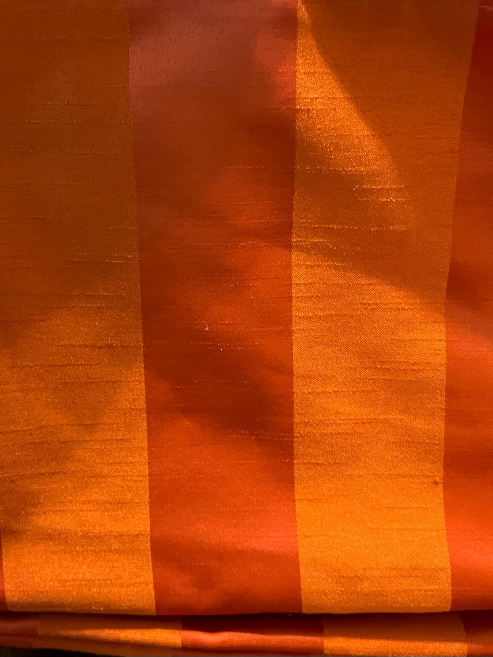 Set of 5 IKEA Henrika Orange Striped Satin Pillow Covers - Picture 4 of 5